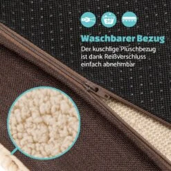 Balu Hundebett Hundekissen | Waschbar | Orthopädisch | Rutschfest | Atmungsaktiver Memory-Schaum | Größe M (79 X 8 X 60 Cm) -Gartendekorations Geschäft 10037560 de 0005 logo