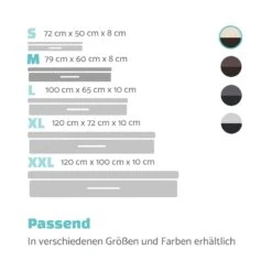 Balu Hundebett Hundekissen | Waschbar | Orthopädisch | Rutschfest | Atmungsaktiver Memory-Schaum | Größe M (79 X 8 X 60 Cm) -Gartendekorations Geschäft 10037560 de 0007 logo