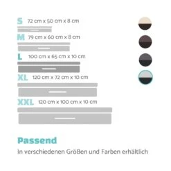 Balu Hundebett Hundekissen | Waschbar | Orthopädisch | Rutschfest | Atmungsaktiver Memory-Schaum | Größe L (100 X 10 X 65 Cm) -Gartendekorations Geschäft 10037566 de 0007 logo