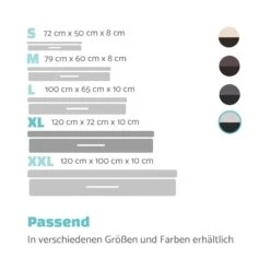 Balu Hundebett Hundekissen | Waschbar | Orthopädisch | Rutschfest | Atmungsaktiver Memory-Schaum | Größe XL (120 X 10 X 72 Cm) -Gartendekorations Geschäft 10037567 de 0007 logo