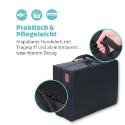 Hundebett Hundematte | Waschbar | Orthopädisch | Rutschfest | Atmungsaktiv | Klappbar Memory-Schaum | Größe M (80 X 8 X 55 Cm) -Gartendekorations Geschäft 10037569 de 0005 logo