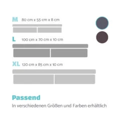 Hundebett Hundematte | Waschbar | Orthopädisch | Rutschfest | Atmungsaktiv | Klappbar Memory-Schaum | Größe L (100 X 10 X 70 Cm) -Gartendekorations Geschäft 10037570 de 0007 logo