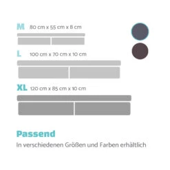 Hundebett Hundematte | Waschbar | Orthopädisch | Rutschfest | Atmungsaktiv | Klappbar Memory-Schaum | Größe XL (120 X 10 X 85 Cm) -Gartendekorations Geschäft 10037571 de 0007 logo