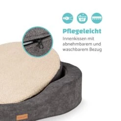 Lotte Hundebett Waschbar Orthopädisch Rutschfest Memory-Schaum Größe L -Gartendekorations Geschäft 10037575 de 0005 logo