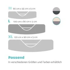 Lotte Hundebett Waschbar Orthopädisch Rutschfest Memory-Schaum Größe L -Gartendekorations Geschäft 10037575 de 0007 logo