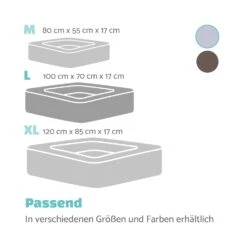 Bruno Hundebett Hundekorb | Waschbar | Orthopädisch | Rutschfest | Atmungsaktiv | Memory-Schaum | Größe L (100 X 17 X 70 Cm) -Gartendekorations Geschäft 10037583 de 0007 logo