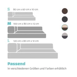 Odin Hundesofa Hundematte | Waschbar | Orthopädisch | Rutschfest | Atmungsaktiv | Memory-Schaum | Größe M (100 × 12 × 80 Cm) -Gartendekorations Geschäft 10037599 de 0007 logo