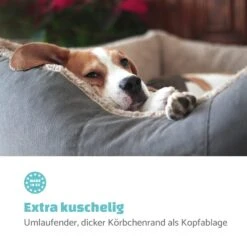 Emma Hundebett Hundekorb | Waschbar | Rutschfest | Atmungsaktiv | Wendematratze | Kissen | Größe S (67 X 20 X 59 Cm) -Gartendekorations Geschäft 10037607 de 0004 logo