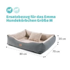 Emma Hundebett Ersatzbezug Waschbar Rutschfest Atmungsaktiv Größe M -Gartendekorations Geschäft 10037662 de 0004 logo