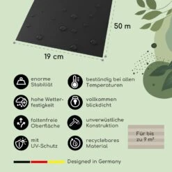 Sichtschutzstreifen Gartenzaun PVC 450 G/m² 50x19cm Clips -Gartendekorations Geschäft 10037983 de 0003 usp