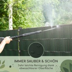 Sichtschutzstreifen Gartenzaun PVC 450 G/m² 50x19cm Clips 10 Sichtschutzstreifen Gartenzaun PVC 450 G/m² 50x19cm Clips -Gartendekorations Geschäft 10037984 de 0005 usp