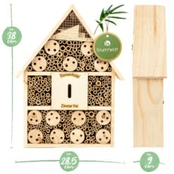 Insektenhotel Mit Spitzdach Aufhängung Ganzjährig Bewohnbar Holz -Gartendekorations Geschäft 10038022 yy 0007 logo