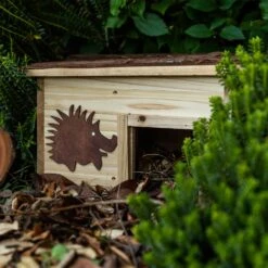 Igelhaus Futterhaus Überwinterung 2 Kammern Tannenholz Unbehandelt -Gartendekorations Geschäft 10038025 yy 0006 logo