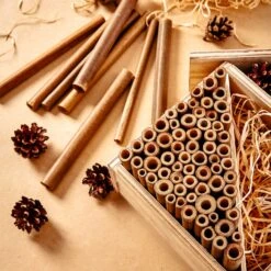 Bambusröhrchen 70 Stück Je 10 Cm Länge Holzfarben -Gartendekorations Geschäft 10038136 yy 0003 logo