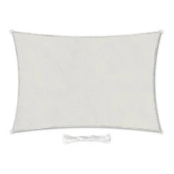 Rechteckiges Sonnensegel 2x4 M Befestigungsringe PE Luftdurchlässig