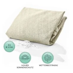 Rechteckiges Sonnensegel 4x4 M Polyester Luftdurchlässig -Gartendekorations Geschäft 10038152 de 0005 logo