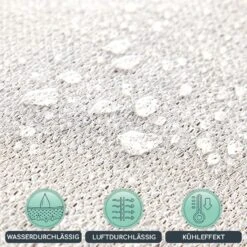 Rechteckiges Sonnensegel 3x4 M Befestigungsringe PE Luftdurchlässig -Gartendekorations Geschäft 10038156 de 0003 logo