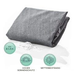 Rechteckiges Sonnensegel 5x7 M Mit Befestigungsringen Polyester Luftdurchlässig -Gartendekorations Geschäft 10038166 de 0005 logo