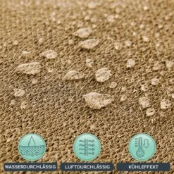 Rechteckiges Sonnensegel 5x7 M Polyester Luftdurchlässig -Gartendekorations Geschäft 10038178 de 0003 logo