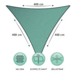 Dreieckiges Sonnensegel 4x4x4 M Polyester Luftdurchlässig -Gartendekorations Geschäft 10038196 de 0006 logo