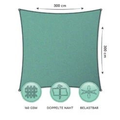 Quadratisches Sonnensegel 3 X 3 M Polyester Luftdurchlässig -Gartendekorations Geschäft 10038215 de 0006 logo