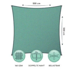 Quadratisches Sonnensegel 5 X 5 M Polyester Luftdurchlässig -Gartendekorations Geschäft 10038217 de 0006 logo