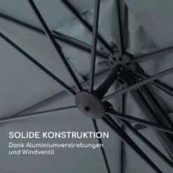 Saint-Tropez Ampelschirm 3-Achsen-Rotation 360° Drehbar 3 X 3,55 M UV-Schutz 50+ -Gartendekorations Geschäft 10038316 de 0003 logo