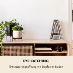 Thorn Blumentopf Mit Ständer 50er Jahre Stil 2 Größen -Gartendekorations Geschäft 10038440 de 0003 usp