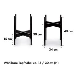 Zeist Pflanzenhalter 2 Höhen Kombinierbar Steck-Design Naturbelassen -Gartendekorations Geschäft 10038455 de 0007 dimensions
