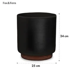 Enspijk Blumentöpfe Walnussholz Polystone Handgemacht 2 Größen -Gartendekorations Geschäft 10038463 yy 0005 usp