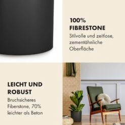 Gendt Pflanztopf Übertopf Faserstein In/Outdoor -Gartendekorations Geschäft 10038467 de 0003 usp