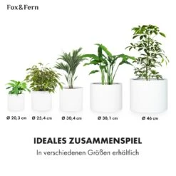 Gendt Pflanztopf Übertopf 2er-Set 2 Größen L/XL Faserstein In/Outdoor -Gartendekorations Geschäft 10038474 de 0006 usp