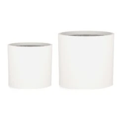 Gendt Pflanztopf Übertopf 2er-Set 2 Größen L/XL Faserstein In/Outdoor