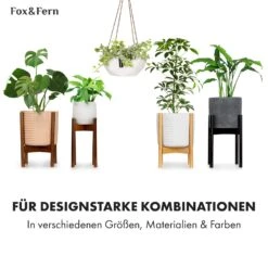 Laren Blumenampel Ø 28 Cm Polystone Mit Naturseilen -Gartendekorations Geschäft 10038487 de 0006 usp