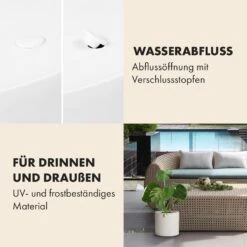 Pflanztopf Übertopf Faserstein In/Outdoor -Gartendekorations Geschäft 10038510 de 0004 usp