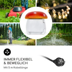 Power Mushroom Smart Gartensteckdose WiFi-Steuerung 3680 Watt IP44 -Gartendekorations Geschäft 10038628 de 0005 logo