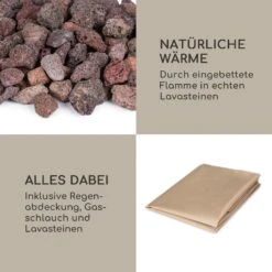 Vitina Gas-Feuerstelle 40.000BTU/13kW Abdeckung Edelstahlbrenner -Gartendekorations Geschäft 10039404 de 0006 logo