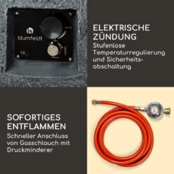 Andros Gas-Feuerstelle 40.000BTU/13kW Deckel Edelstahlbrenner -Gartendekorations Geschäft 10039405 de 0005 logo