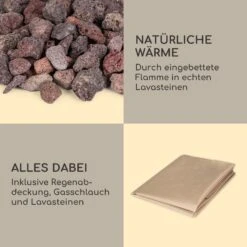 Anafi Gas-Feuerstelle 40.000BTU/13kW Abdeckung Edelstahlbrenner -Gartendekorations Geschäft 10039410 de 0007 logo