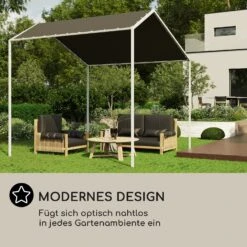 Blumfeldt La Rochelle Gazebo Schrägdach UV 50+ Aluminium Polyester -Gartendekorations Geschäft 10040098 de 0005 logo