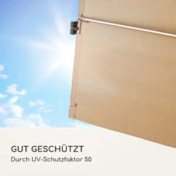 Blumfeldt Bayonne Sonnenschirm 130 X 180 Cm Polyester UV 50 Solar LED -Gartendekorations Geschäft 10040103 de 0008 logo