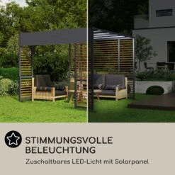 Valence Gazebo 3x3 M UV50+ Wasserabweisend LED-Solar-Beleuchtung Solar-Panel 9 Valence Gazebo 3x3 M UV50+ Wasserabweisend LED-Solar-Beleuchtung Solar-Panel -Gartendekorations Geschäft 10040112 de 0004 logo