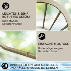 Orleans Gazebo 300 X 220 X 300 Cm Schiebedach UV-Schutz 50+ Leicht -Gartendekorations Geschäft 10040116 de 0003 logo