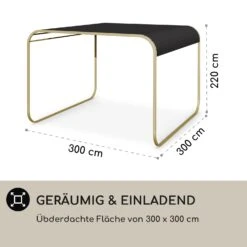 Orleans Gazebo 300 X 220 X 300 Cm Schiebedach UV-Schutz 50+ Leicht -Gartendekorations Geschäft 10040116 de 0005 logo