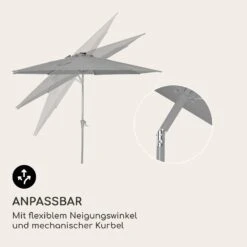 Blumfeldt Calais Sonnenschirm LED Aluminium-Rahmen Polyester-Bespannung UV 50 -Gartendekorations Geschäft 10040120 de 0004 logo