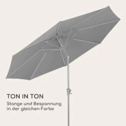 Blumfeldt Calais Sonnenschirm LED Aluminium-Rahmen Polyester-Bespannung UV 50 -Gartendekorations Geschäft 10040120 de 0008 logo