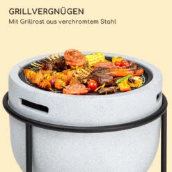 Blumfeldt Grail Feuerschale Mit Grill MGO & Stahlschale Inkl. Funkenschutz -Gartendekorations Geschäft 10040243 de 0003 logo