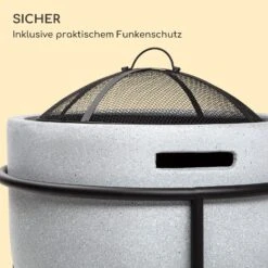 Blumfeldt Grail Feuerschale Mit Grill MGO & Stahlschale Inkl. Funkenschutz -Gartendekorations Geschäft 10040243 de 0004 logo