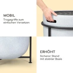 Blumfeldt Grail Feuerschale Mit Grill MGO & Stahlschale Inkl. Funkenschutz -Gartendekorations Geschäft 10040243 de 0005 logo