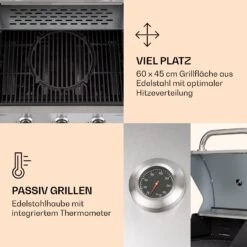 Lucifer 3 Gasgrill 3 X 3,6 KW Brenner 60x45cm Grill Edelstahl Mobil 11 Lucifer 3 Gasgrill 3 X 3,6 KW Brenner 60x45cm Grill Edelstahl Mobil -Gartendekorations Geschäft 10040280 de 0004 logo